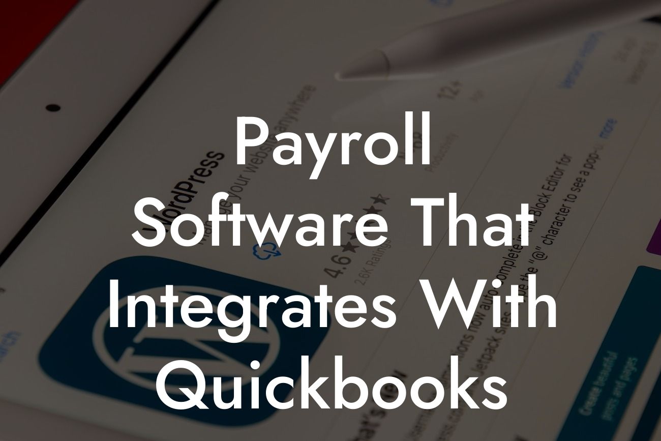 Payroll Software That Integrates With Quickbooks