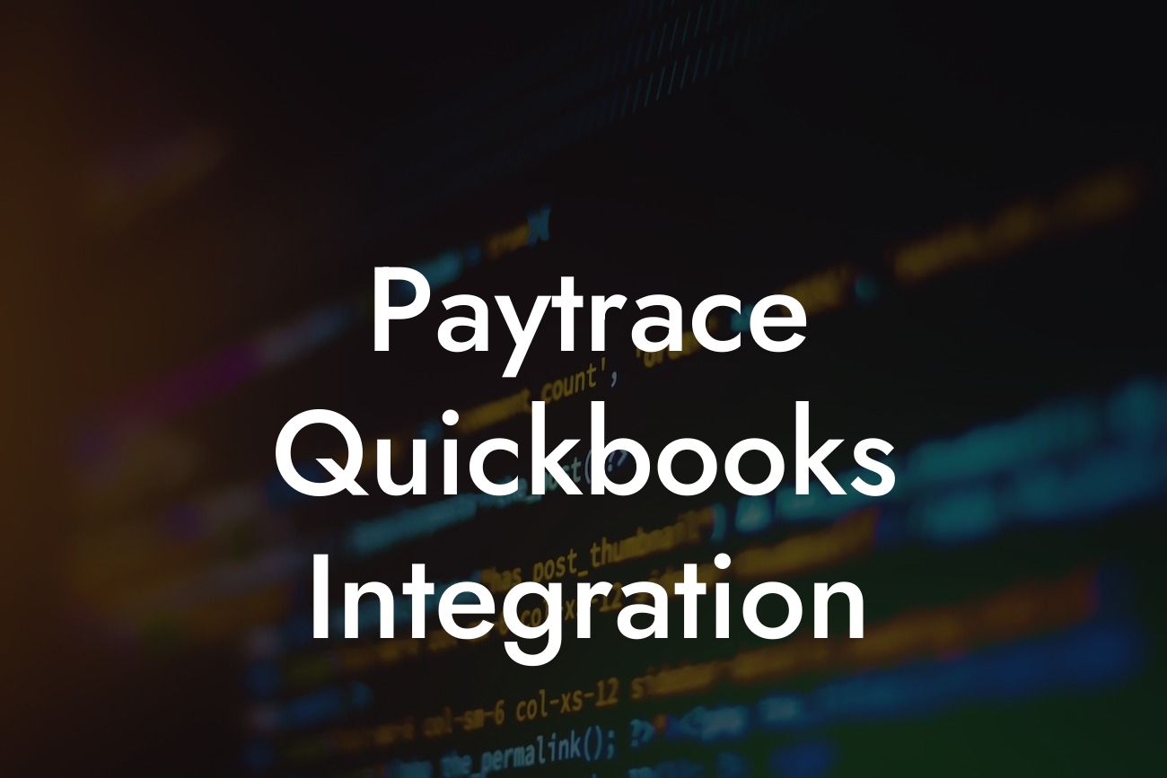 Paytrace Quickbooks Integration