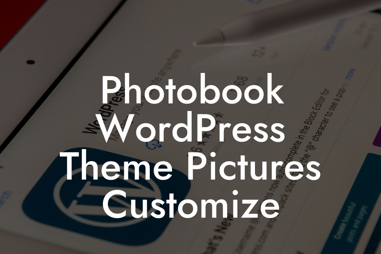 Photobook WordPress Theme Pictures Customize