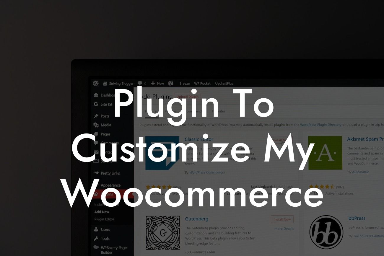 Plugin To Customize My Woocommerce