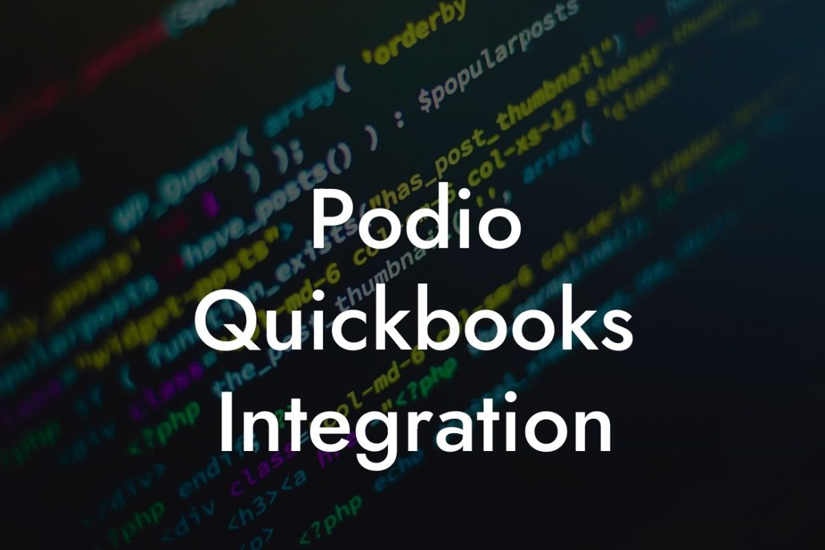 Podio Quickbooks Integration