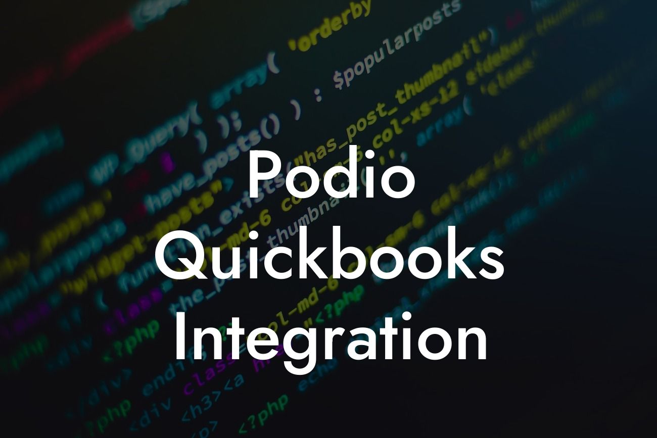 Podio Quickbooks Integration