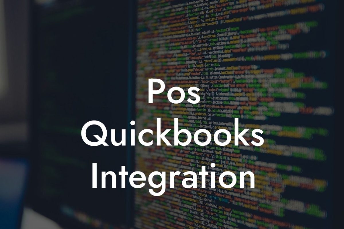 Pos Quickbooks Integration