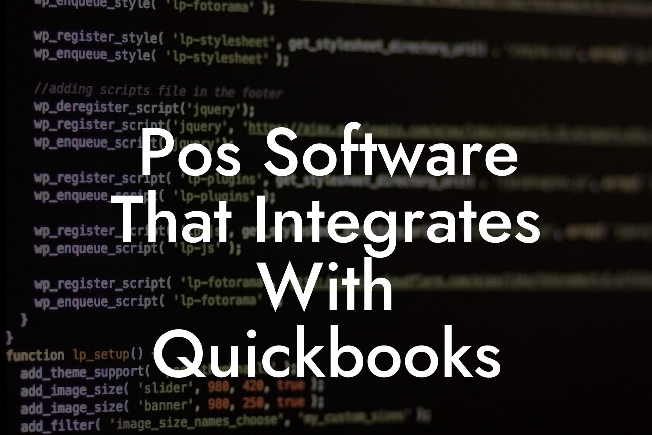 Pos Software That Integrates With Quickbooks