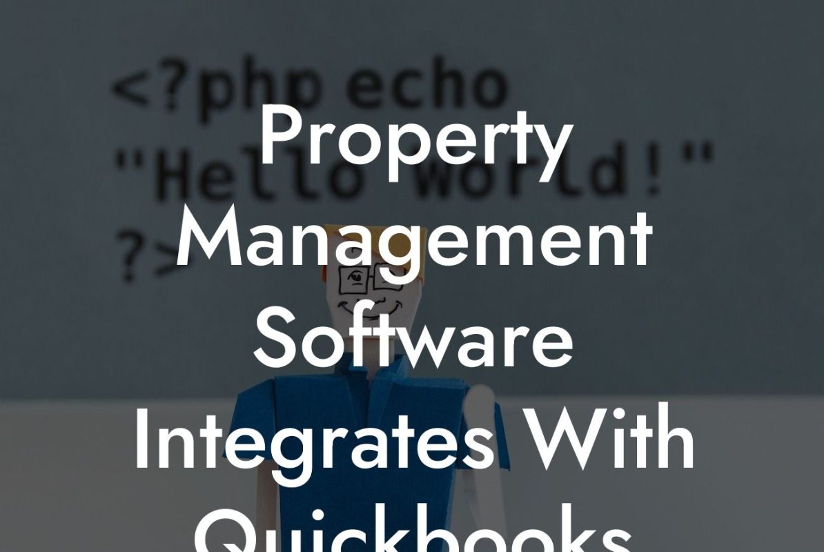 Property Management Software Integrates With Quickbooks