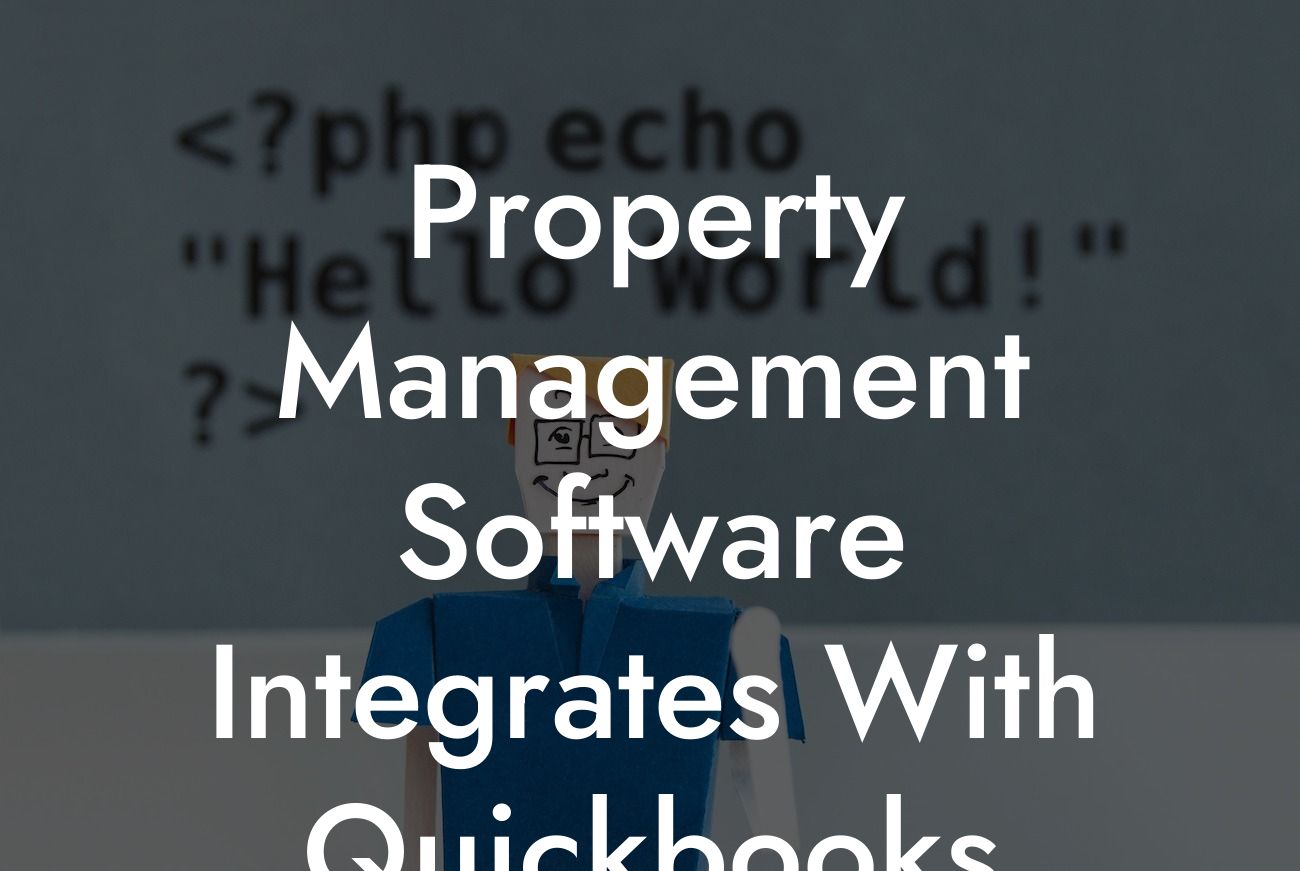 Property Management Software Integrates With Quickbooks