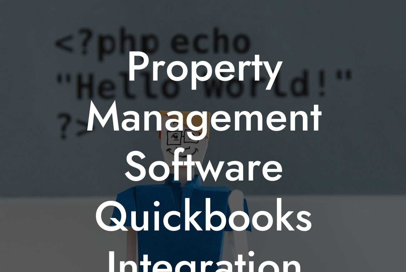 Property Management Software Quickbooks Integration