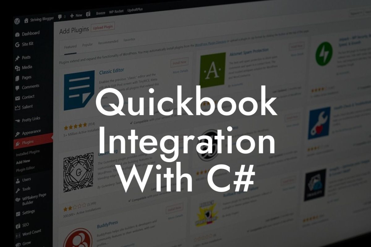 Quickbook Integration With C#