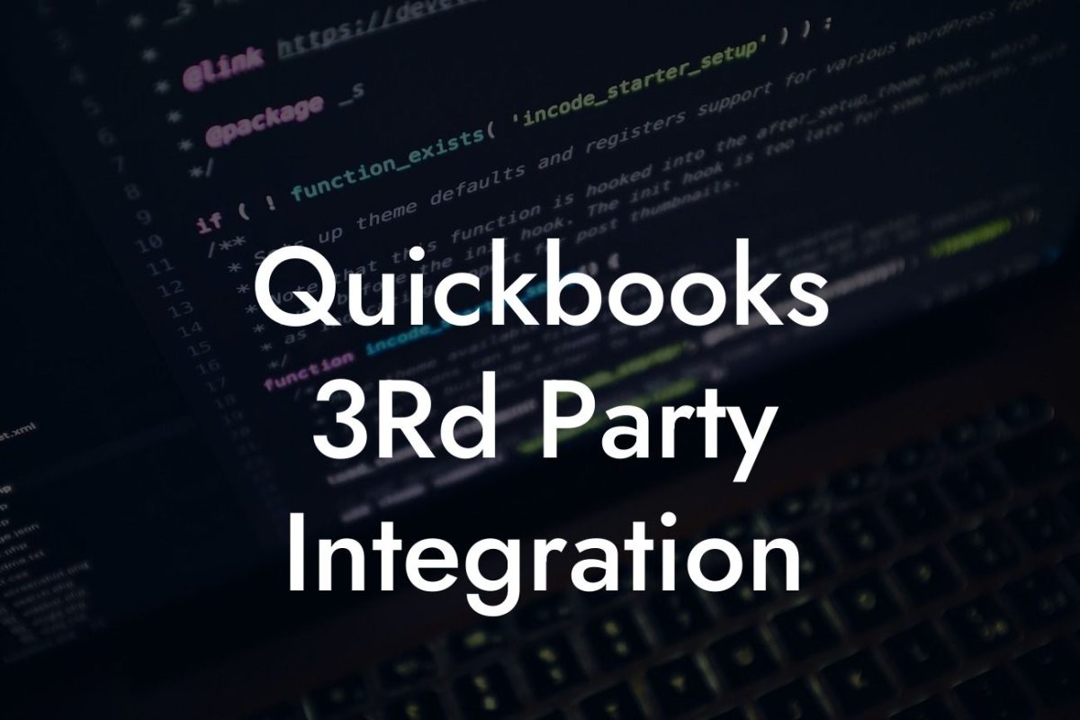 Quickbooks 3Rd Party Integration