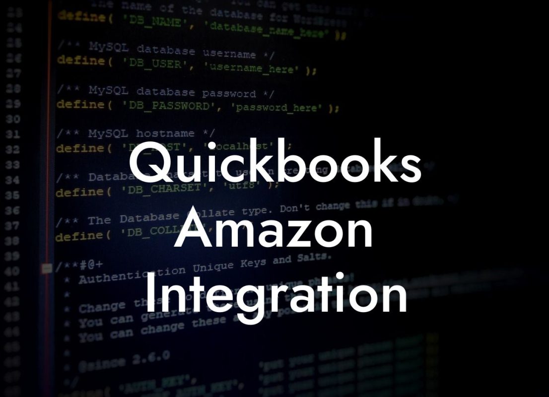 Quickbooks Amazon Integration