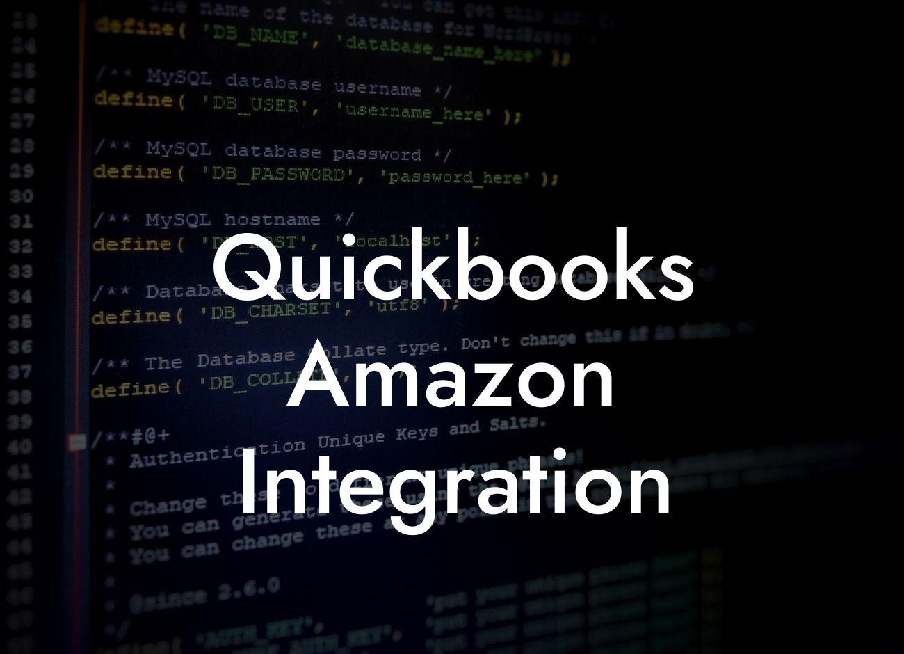 Quickbooks Amazon Integration