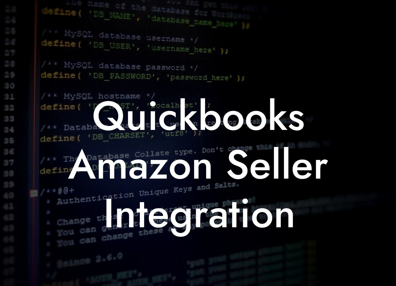 Quickbooks Amazon Seller Integration