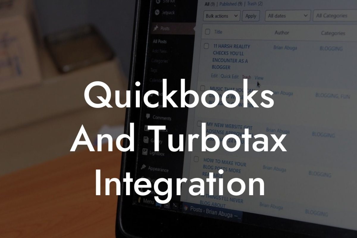 Quickbooks And Turbotax Integration