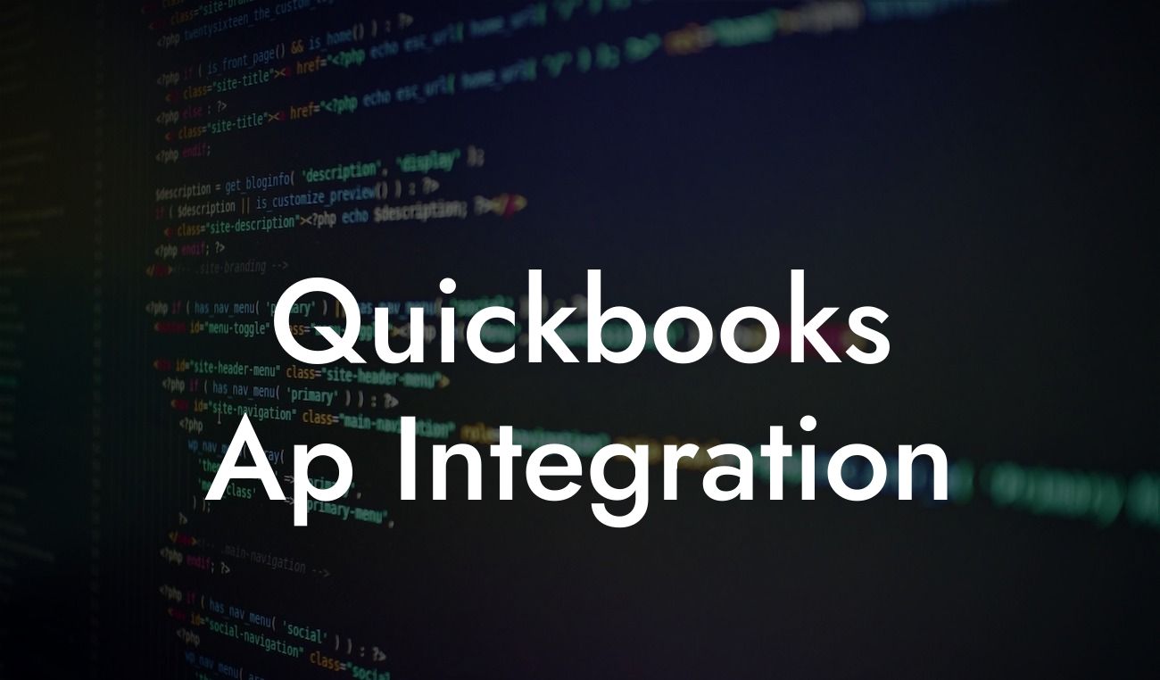 Quickbooks Ap Integration