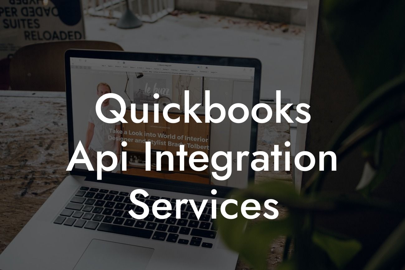 Quickbooks Api Integration Services