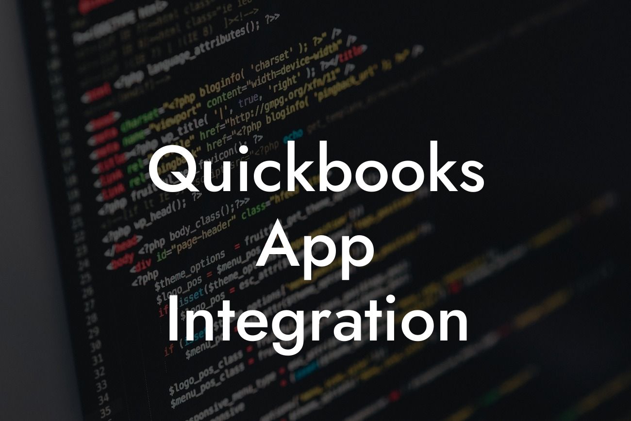 Quickbooks App Integration