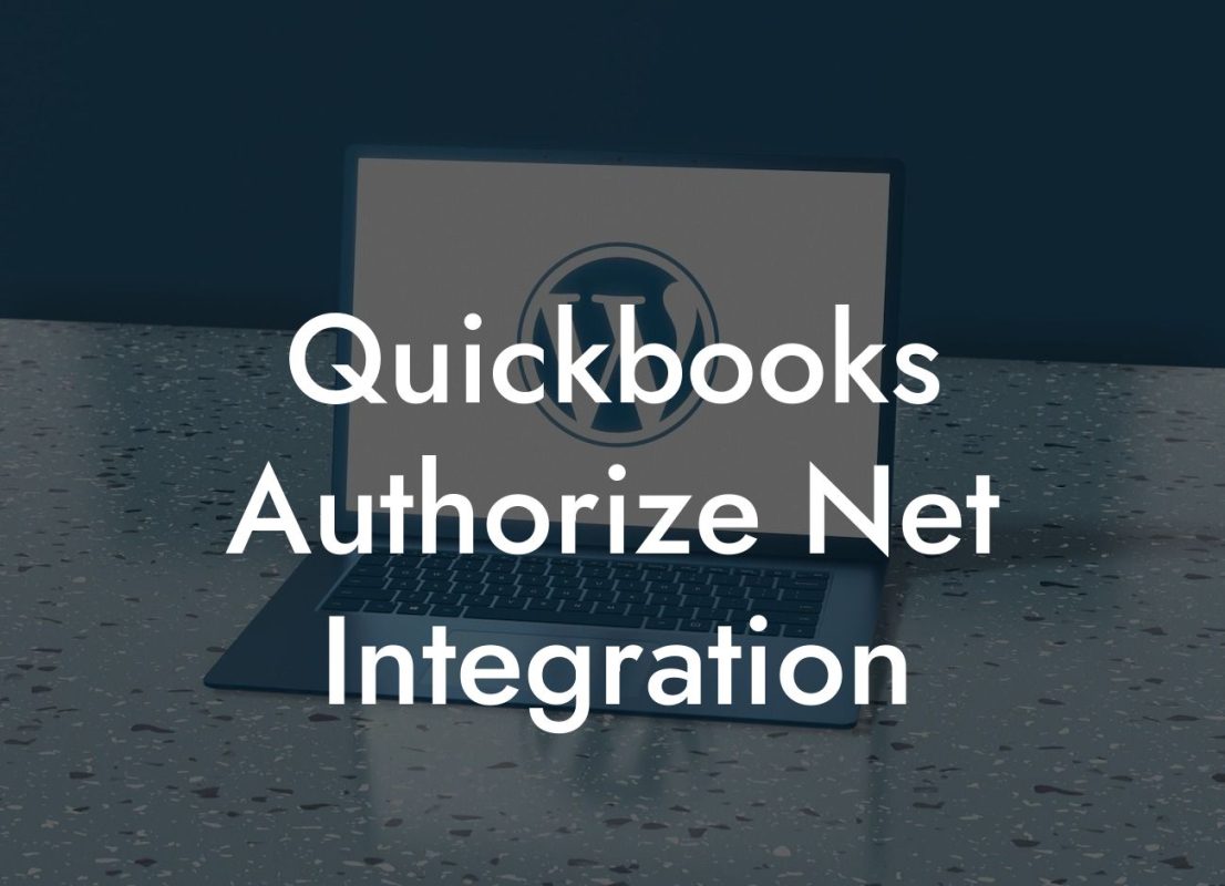 Quickbooks Authorize Net Integration