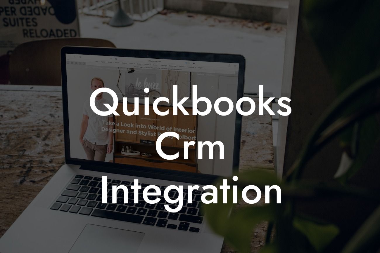 Quickbooks Crm Integration