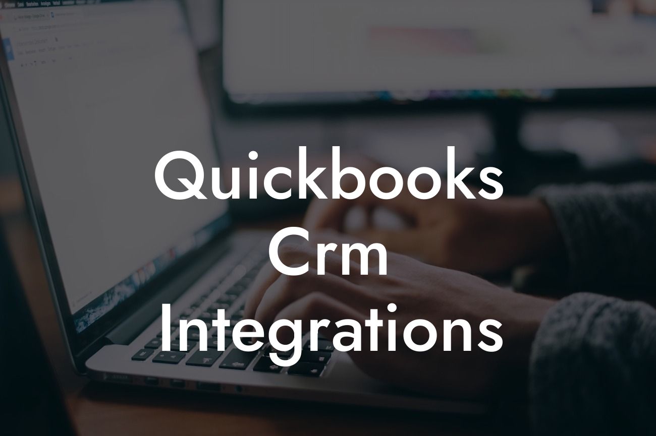 Quickbooks Crm Integrations