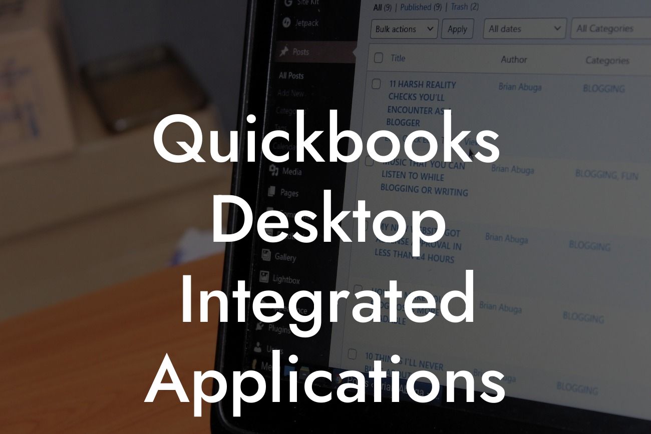 Quickbooks Desktop Integrated Applications