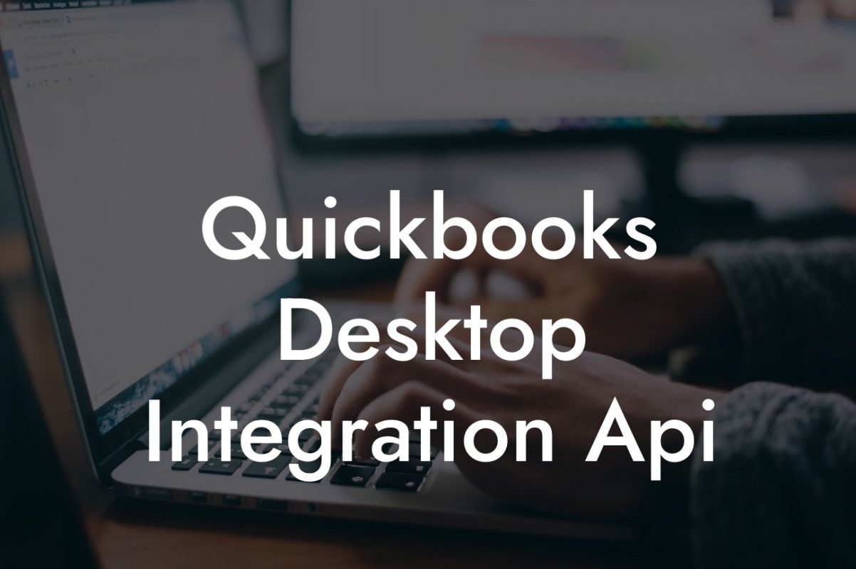 Quickbooks Desktop Integration Api