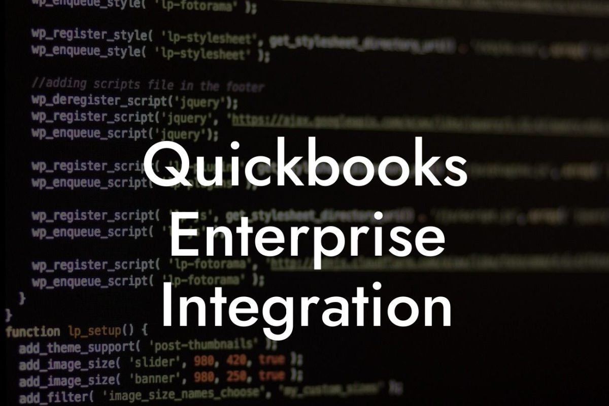 Quickbooks Enterprise Integration