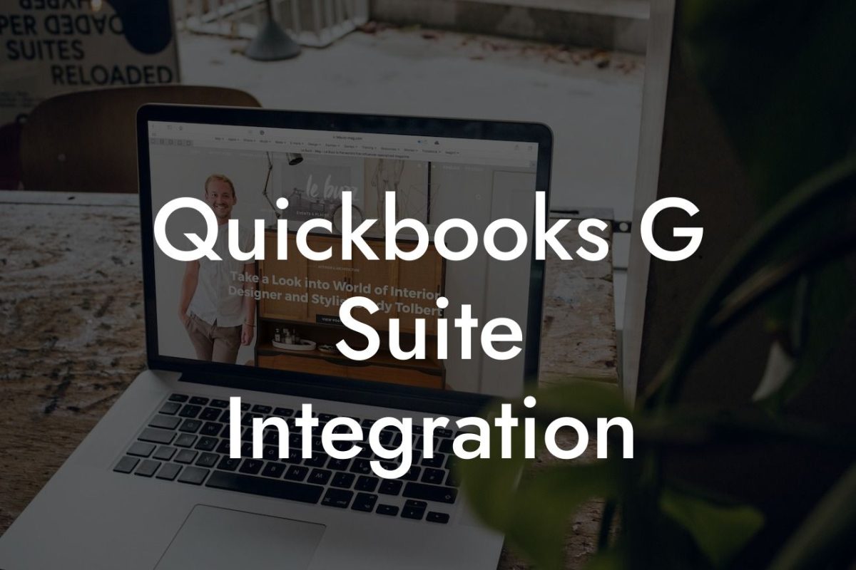 Quickbooks G Suite Integration