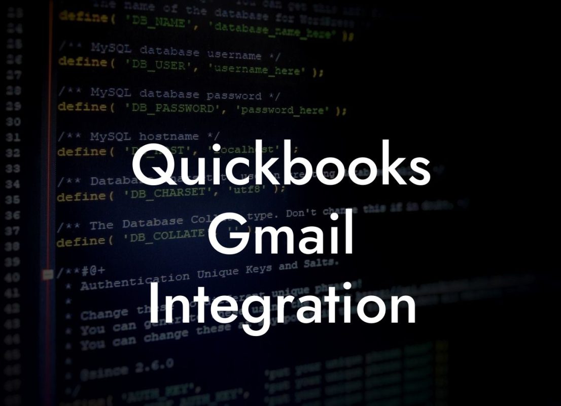 Quickbooks Gmail Integration