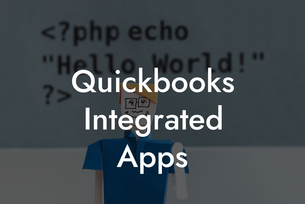 Quickbooks Integrated Apps