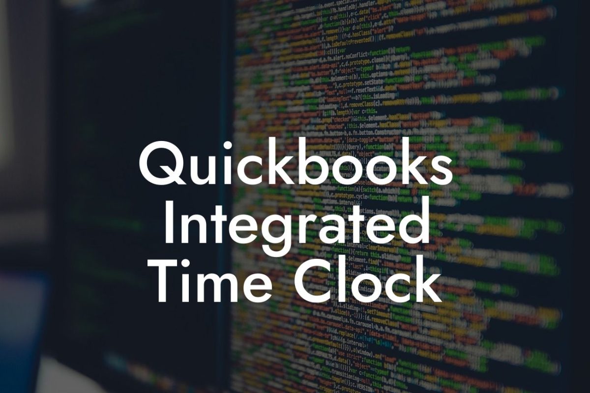 Quickbooks Integrated Time Clock