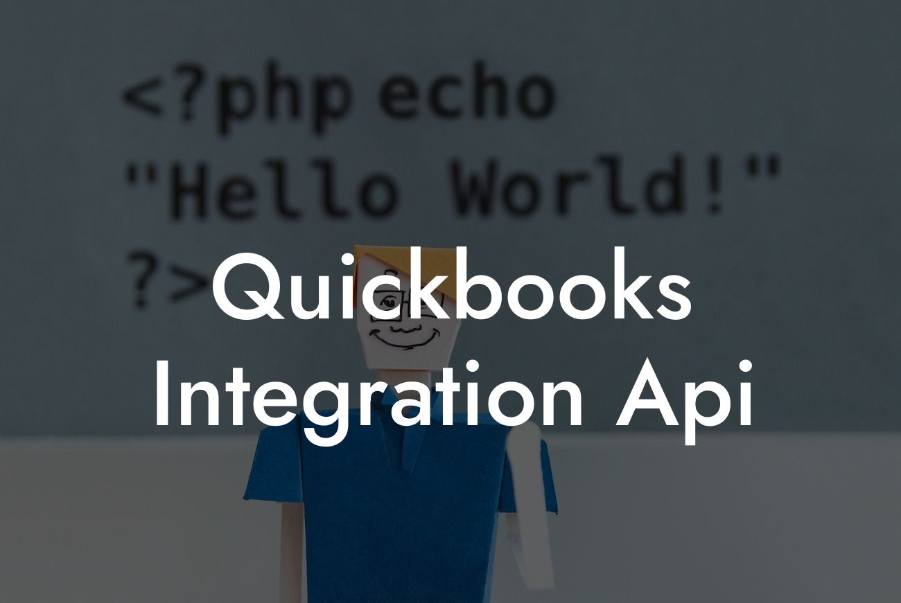 Quickbooks Integration Api