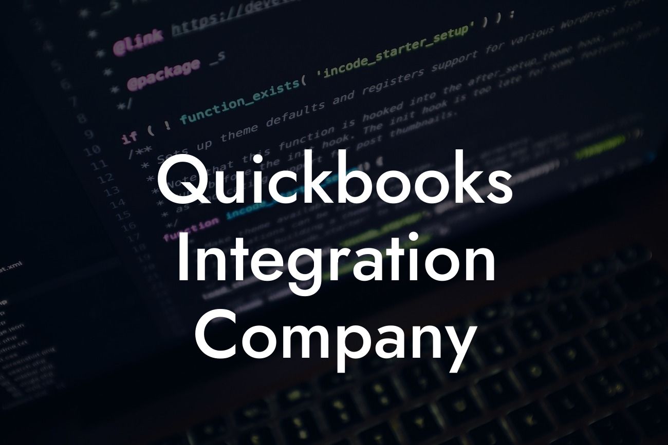 Quickbooks Integration Company