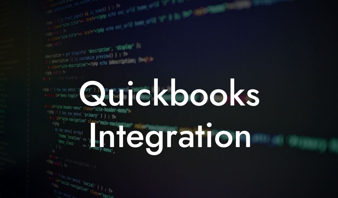 Quickbooks Integration