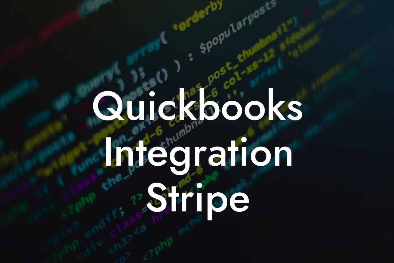 Quickbooks Integration Stripe