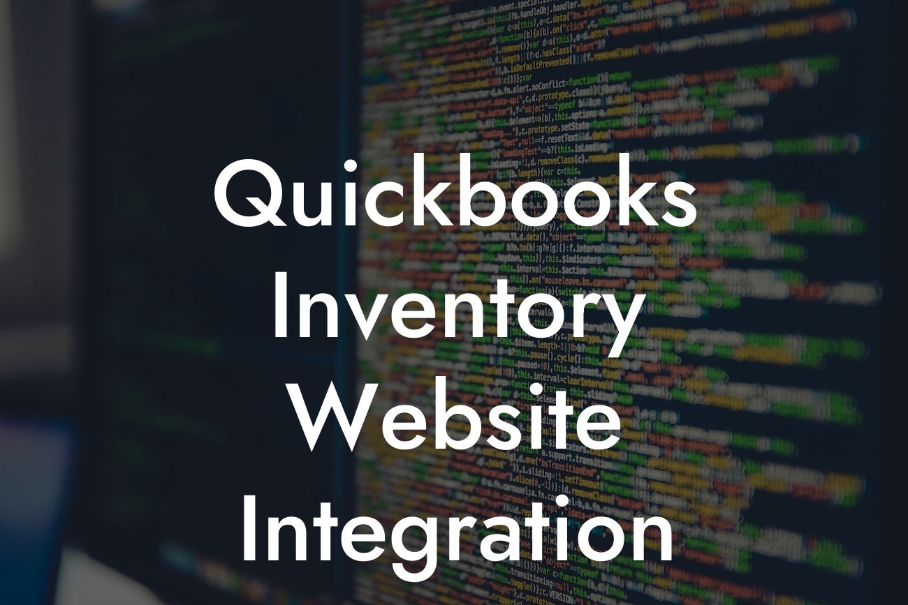 Quickbooks Inventory Website Integration