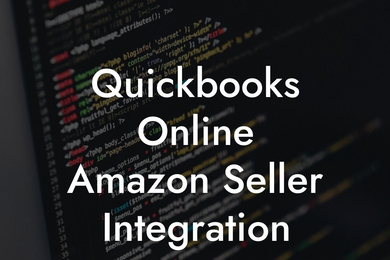 Quickbooks Online Amazon Seller Integration