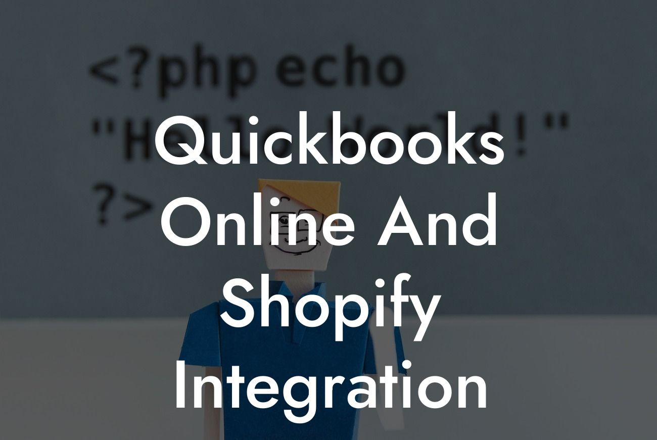 Quickbooks Online And Shopify Integration