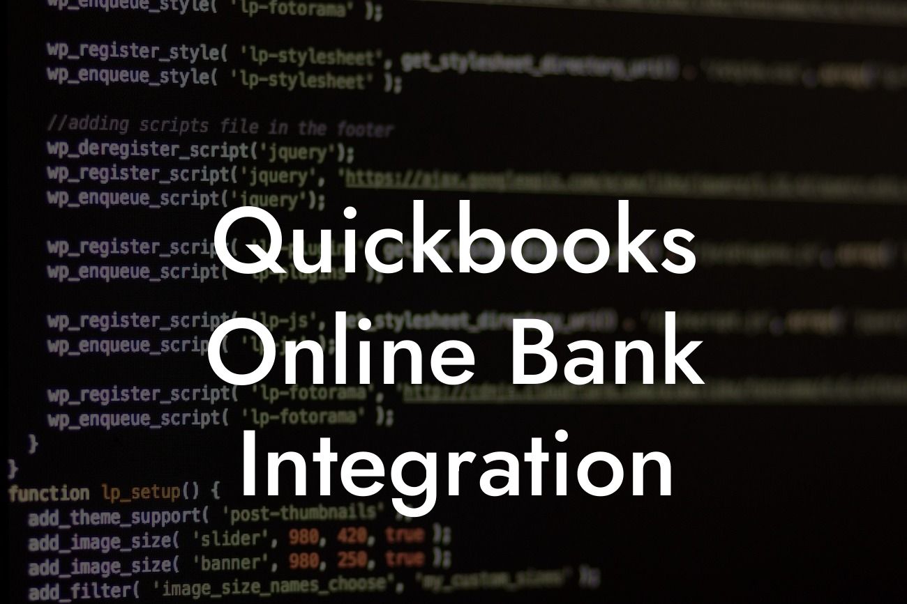 Quickbooks Online Bank Integration