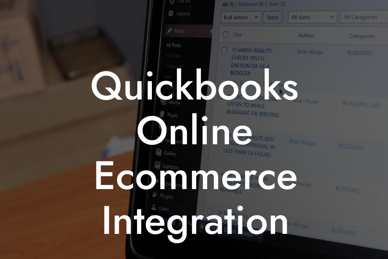 Quickbooks Online Ecommerce Integration