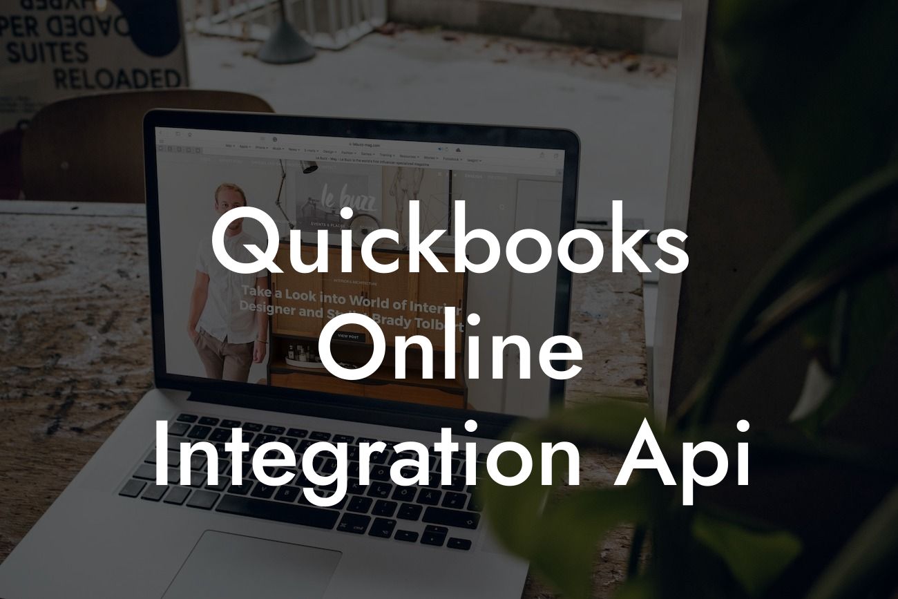 Quickbooks Online Integration Api