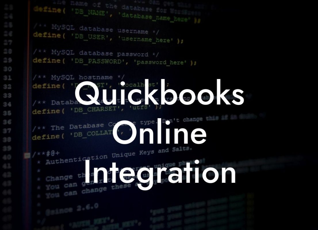 Quickbooks Online Integration