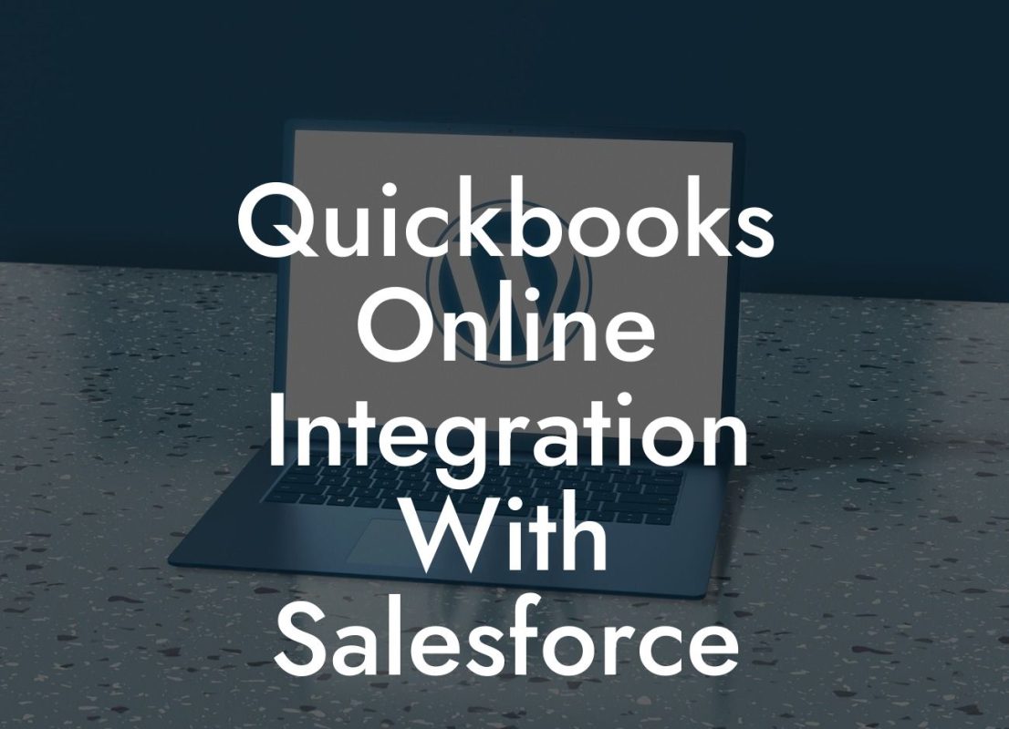 Quickbooks Online Integration With Salesforce