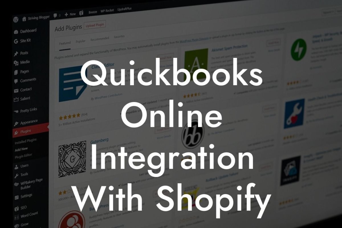 Quickbooks Online Integration With Shopify