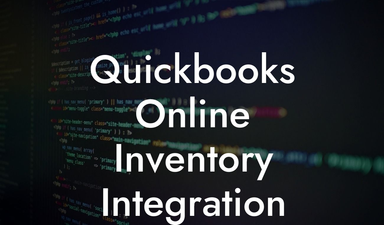 Quickbooks Online Inventory Integration