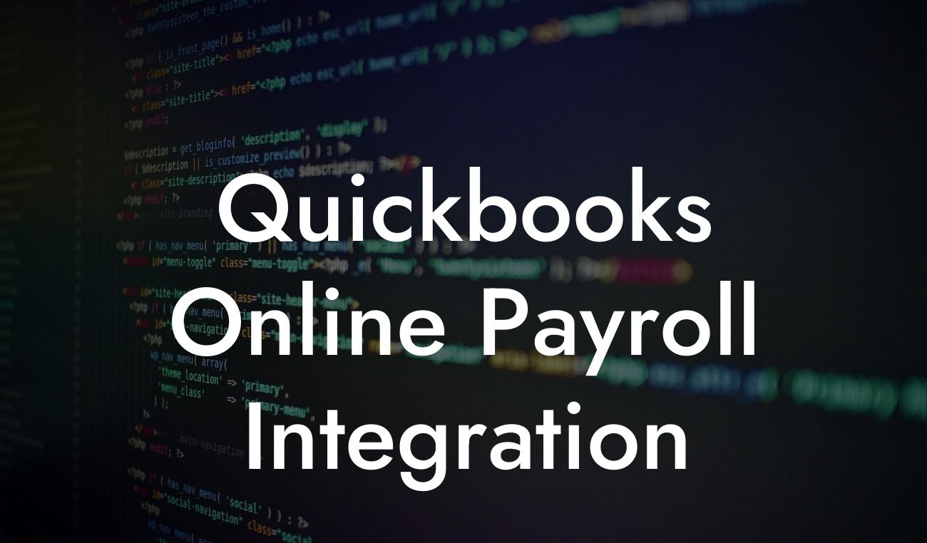 Quickbooks Online Payroll Integration