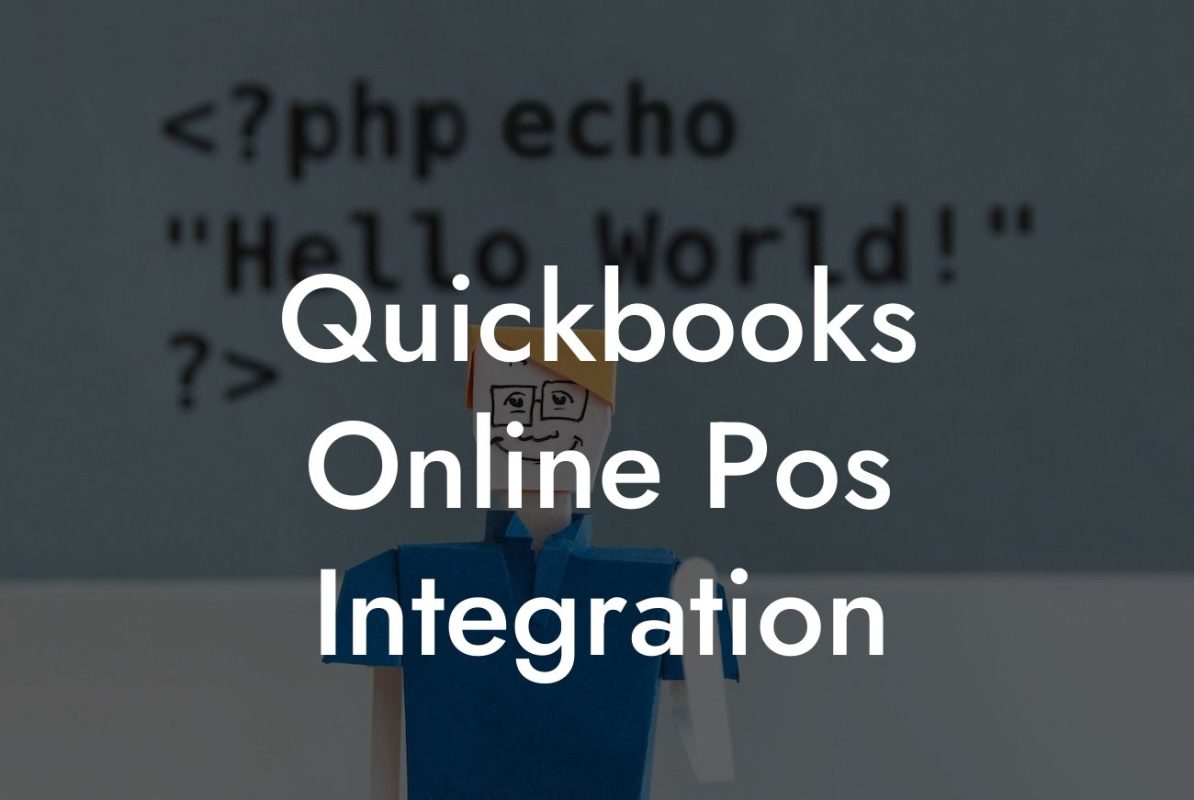 Quickbooks Online Pos Integration