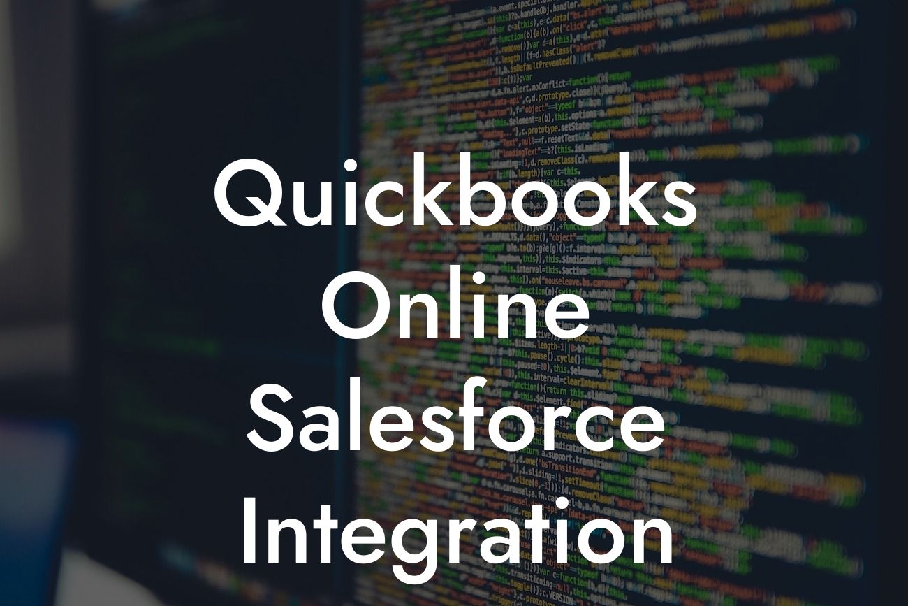 Quickbooks Online Salesforce Integration