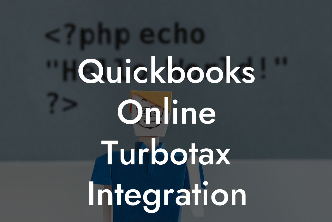 Quickbooks Online Turbotax Integration