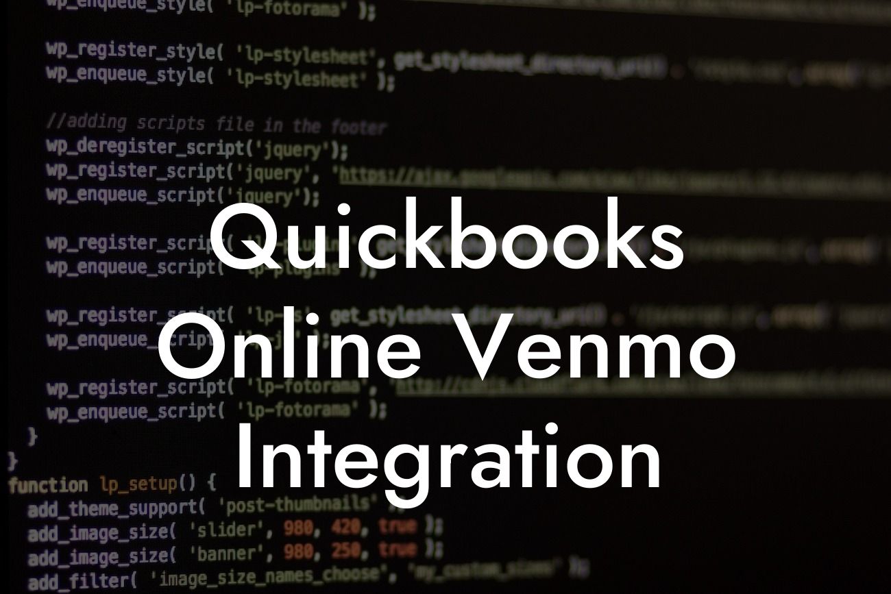 Quickbooks Online Venmo Integration