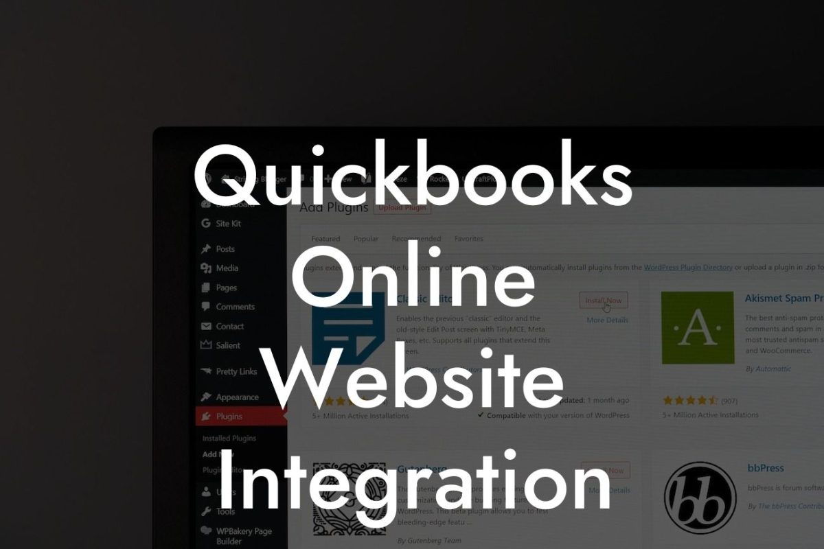 Quickbooks Online Website Integration